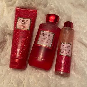 Bath and Body. You’re the One body cream, shower gel and shimmer mist. New.